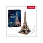 Cubic Fun - Puzzle 3D Led Turnul Eiffel 84 Piese Cubic Fun - 3